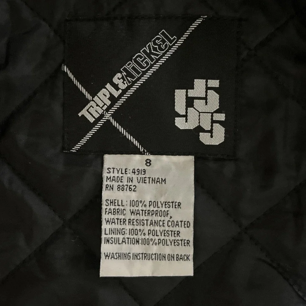 Triple Nickel 555 Plaid Ski Snowboard Jacket Water Resistant Insulated Size‎ 8